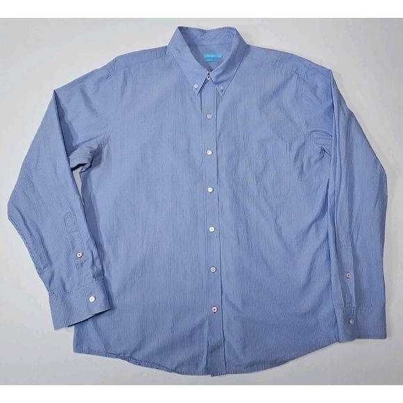 J.McLAUGHLIN Modern Fit Blue Men's Xtra Large - Picture 1 of 10